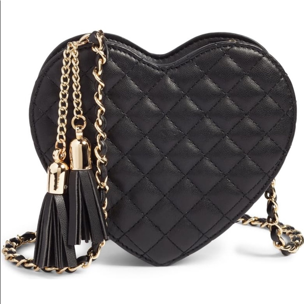 Mali + Lilli Quilted mini Black Cross Body Bag